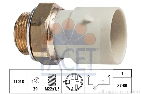 Датчик включения вентилятора FACET 7.5271