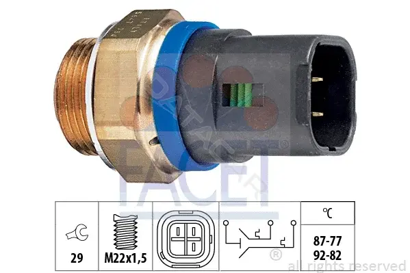 Датчик включения вентилятора FACET 7.5647