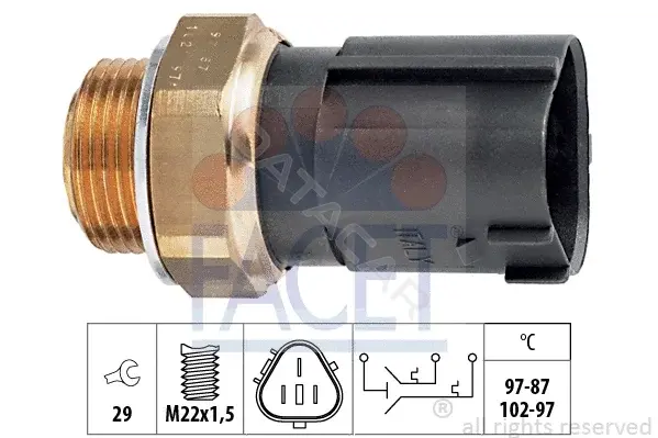 Датчик включения вентилятора FACET 7.5690
