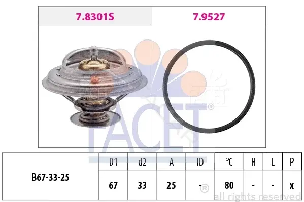Термостат FACET 7.8301