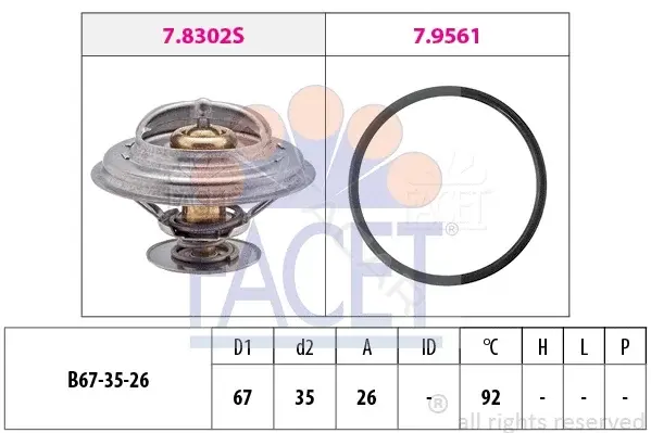 Термостат FACET 7.8303