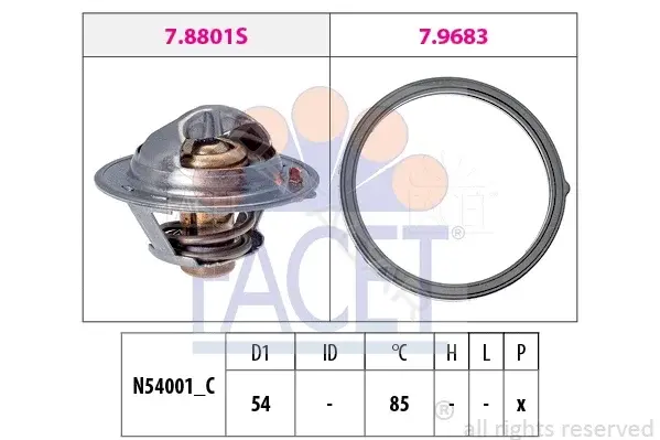 Термостат FACET 7.8803