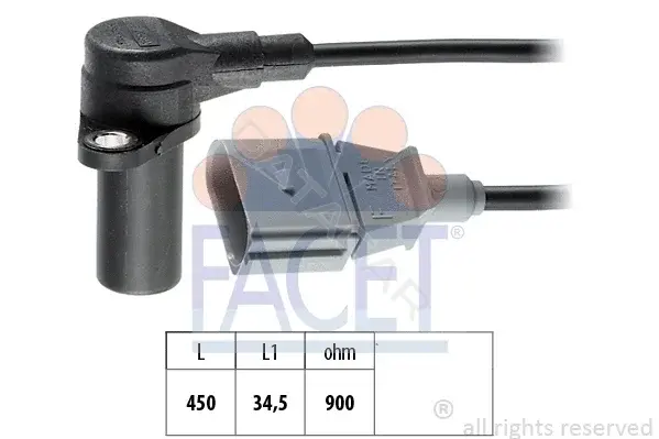 Датчик коленвала FACET 9.0383