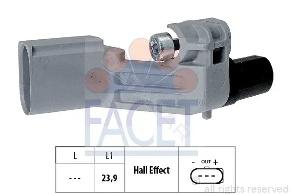 Датчик коленвала FACET 9.0464