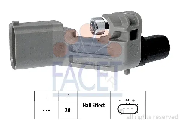 Датчик коленвала FACET 9.0598