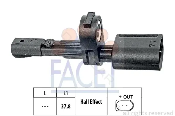 Датчик АБС FACET 21.0017