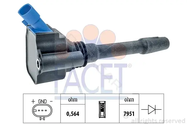 Катушка зажигания FACET 9.6533