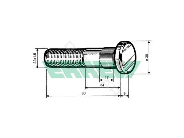 Болт колесный ERREVI 729350