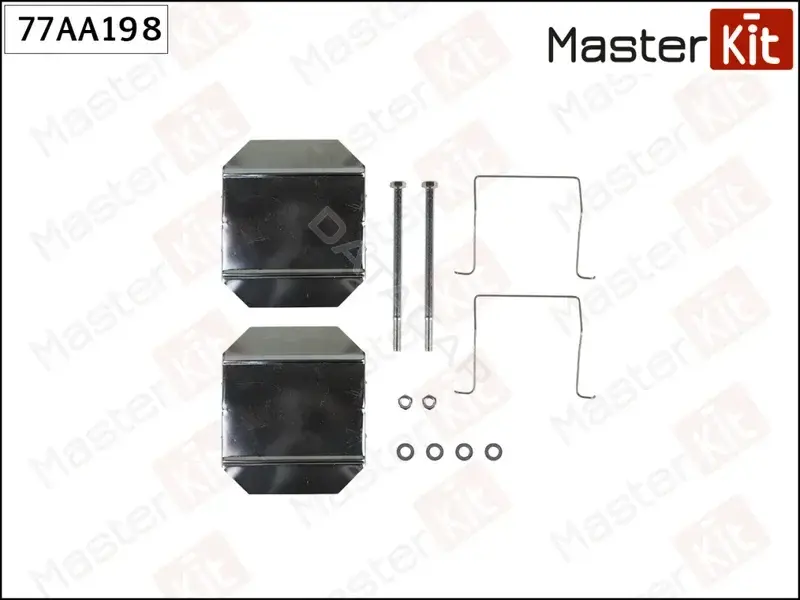 Ремкомплект тормозных колодок MASTERKIT 77AA198