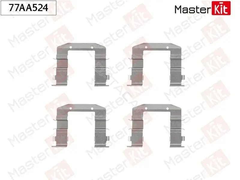 Ремкомплект тормозных колодок MASTERKIT 77AA524