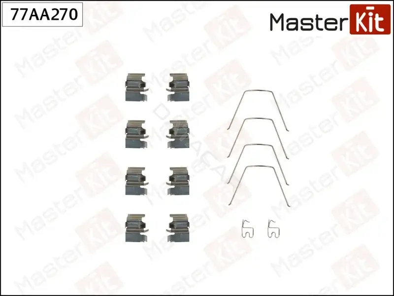 Ремкомплект тормозных колодок MASTERKIT 77AA270
