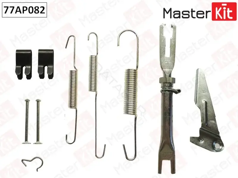 Ремкомплект тормозных колодок MASTERKIT 77AP082