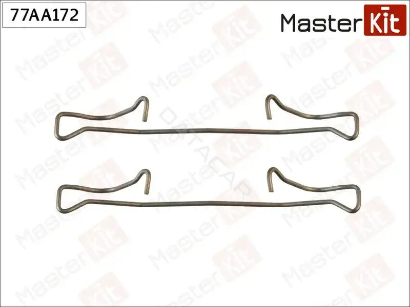 Ремкомплект тормозных колодок MASTERKIT 77AA172