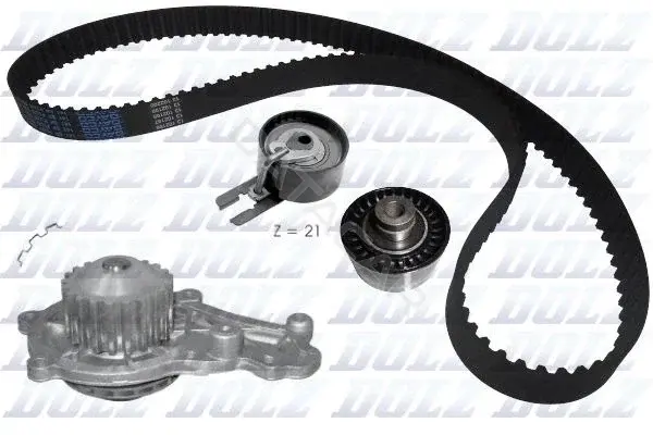Комплект ГРМ с помпой DOLZ KD015
