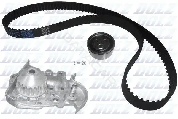 Комплект ГРМ с помпой DOLZ KD018