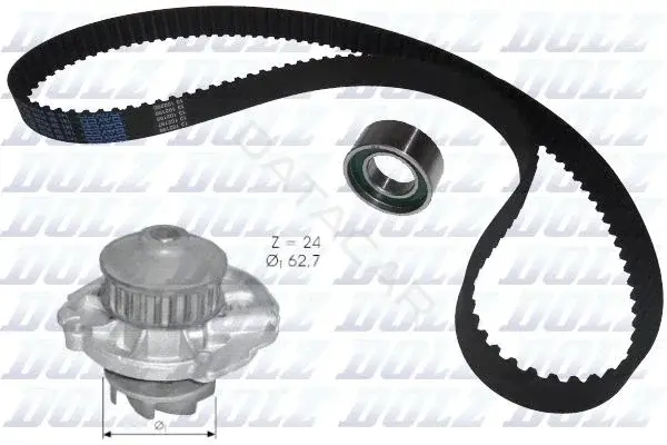 Комплект ГРМ с помпой DOLZ KD022