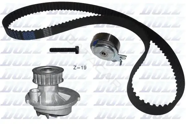 Комплект ГРМ с помпой DOLZ KD025