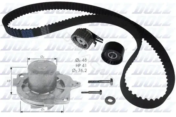 Комплект ГРМ с помпой DOLZ KD032