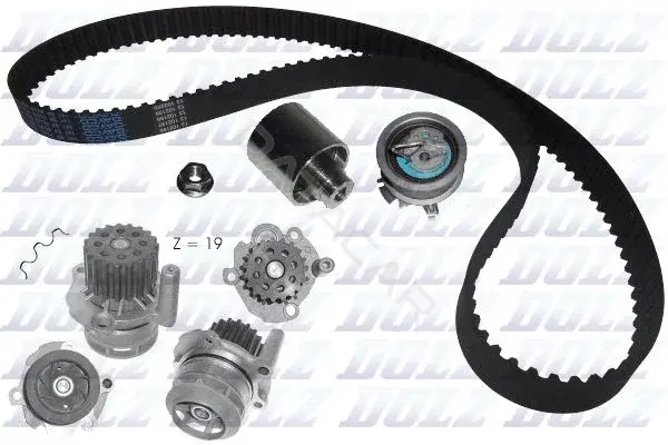 Комплект ГРМ с помпой DOLZ KD036