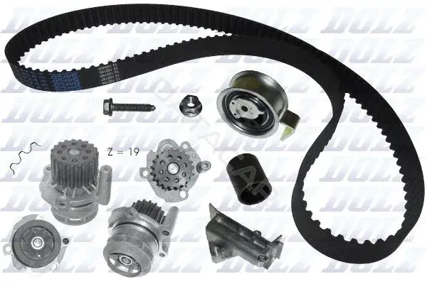 Комплект ГРМ с помпой DOLZ KD037