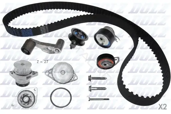 Комплект ГРМ с помпой DOLZ KD051