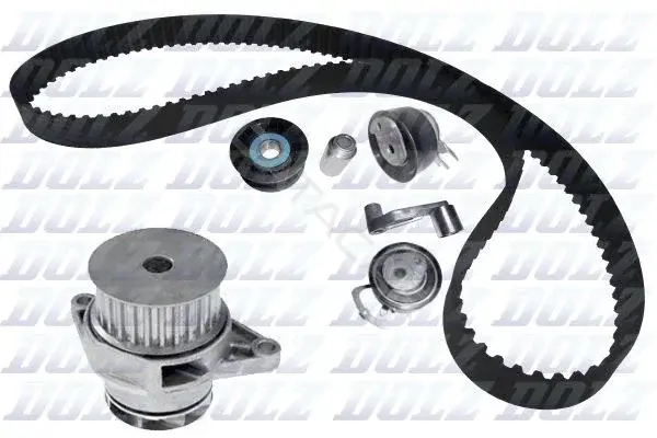 Комплект ГРМ с помпой DOLZ KD101
