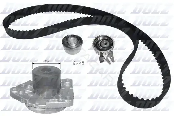 Комплект ГРМ с помпой DOLZ KD102