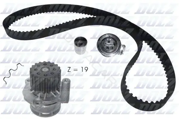 Комплект ГРМ с помпой DOLZ KD105