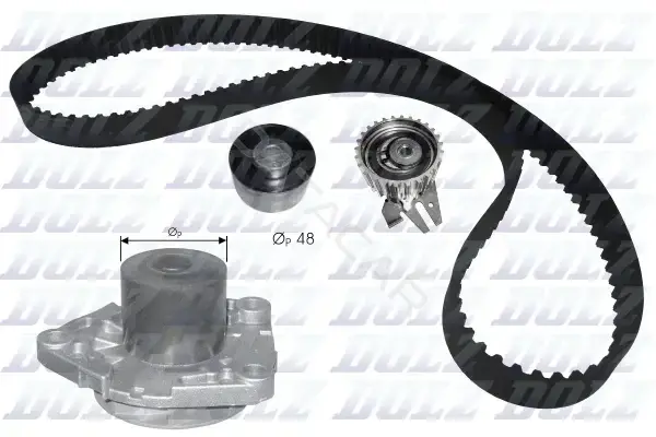 Комплект ГРМ с помпой DOLZ KD109