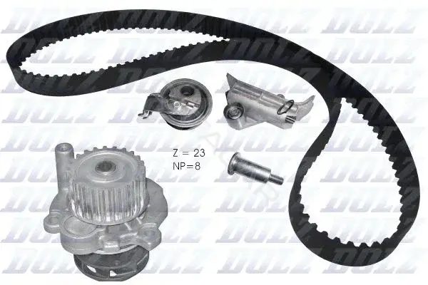 Комплект ГРМ с помпой DOLZ KD110