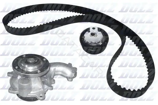 Комплект ГРМ с помпой DOLZ KD123