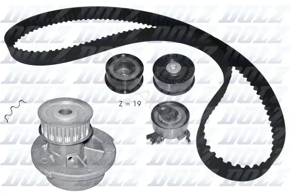 Комплект ГРМ с помпой DOLZ KD124