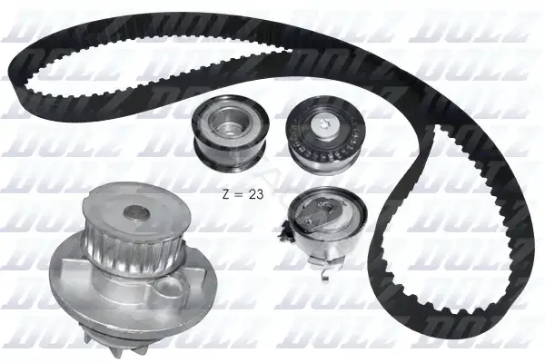 Комплект ГРМ с помпой DOLZ KD132