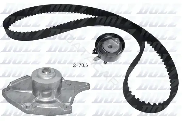 Комплект ГРМ с помпой DOLZ KD133