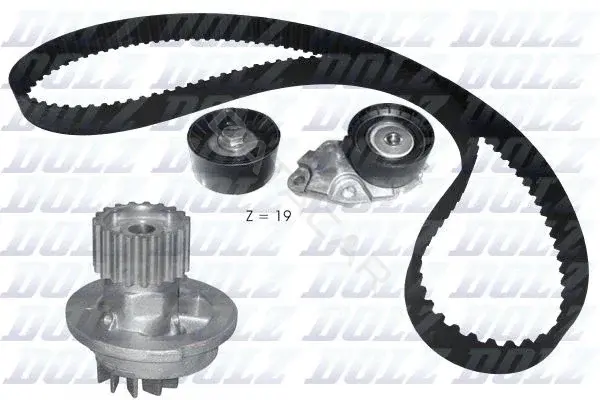 Комплект ГРМ с помпой DOLZ KD144