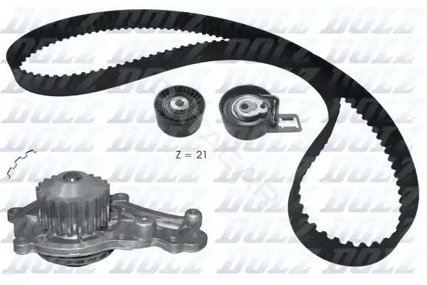 Комплект ГРМ с помпой DOLZ KD160