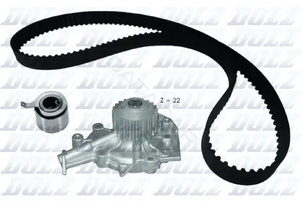 Комплект ГРМ с помпой DOLZ KD187