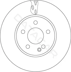 Тормозные диски TRW DF6745S