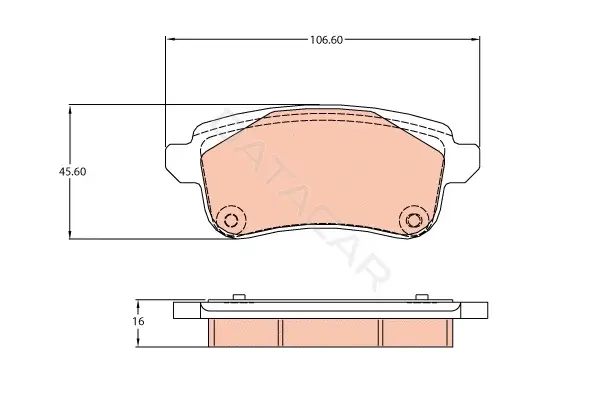 Тормозные колодки TRW GDB2136