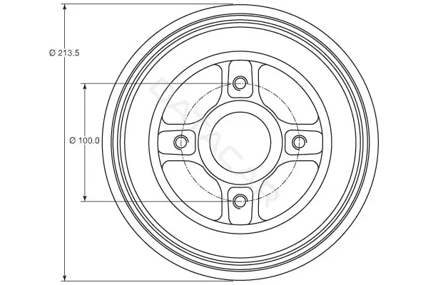 Тормозной барабан TRW DB4214MR