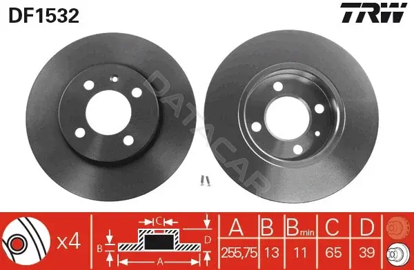 Тормозные диски TRW DF1532