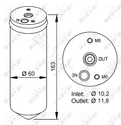 Осушитель кондиционера NRF 33222