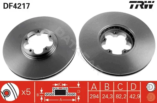 Тормозные диски TRW DF4217