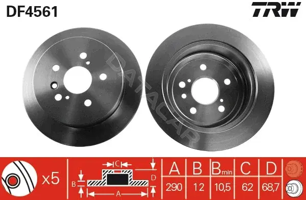 Тормозные диски TRW DF4561