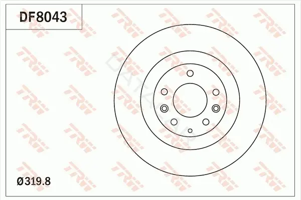 Тормозные диски TRW DF8043