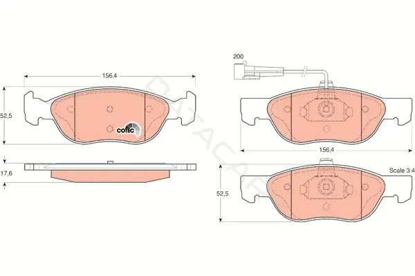 Тормозные колодки TRW GDB1290
