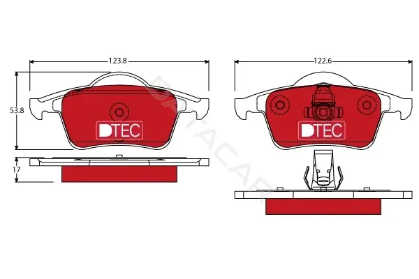 Тормозные колодки TRW GDB1389DTE