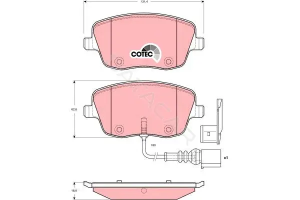 Тормозные колодки TRW GDB1472