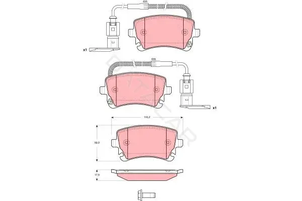 Тормозные колодки TRW GDB1508