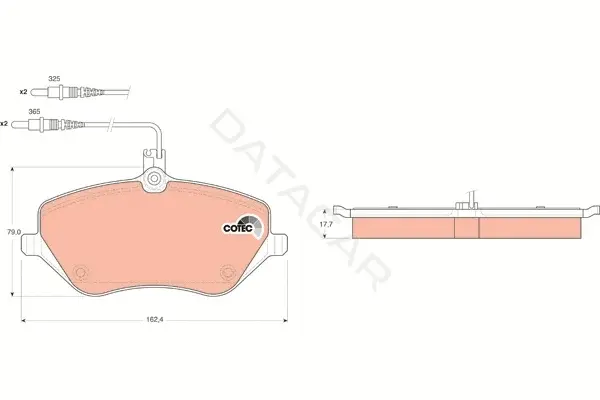 Тормозные колодки TRW GDB1595